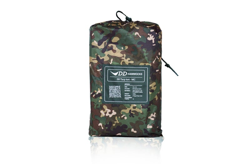 DD Hammocks Tarp 4x4 - MC (13ft x13ft) - 100% Waterproof - Lightweight & Multifunctional Rainfly Square Camo Tarp Tent Group Shelter for Camping Bushcraft & Scouts - Image 1